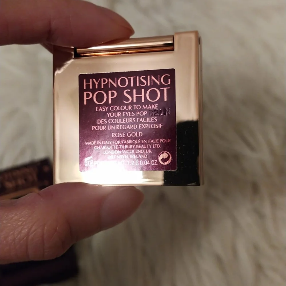 💖FIRM! NWT CHARLOTTE TILBURY HYPNOTISING POP SHOT EYESHADOW ROSEGOLD (LIMITED E